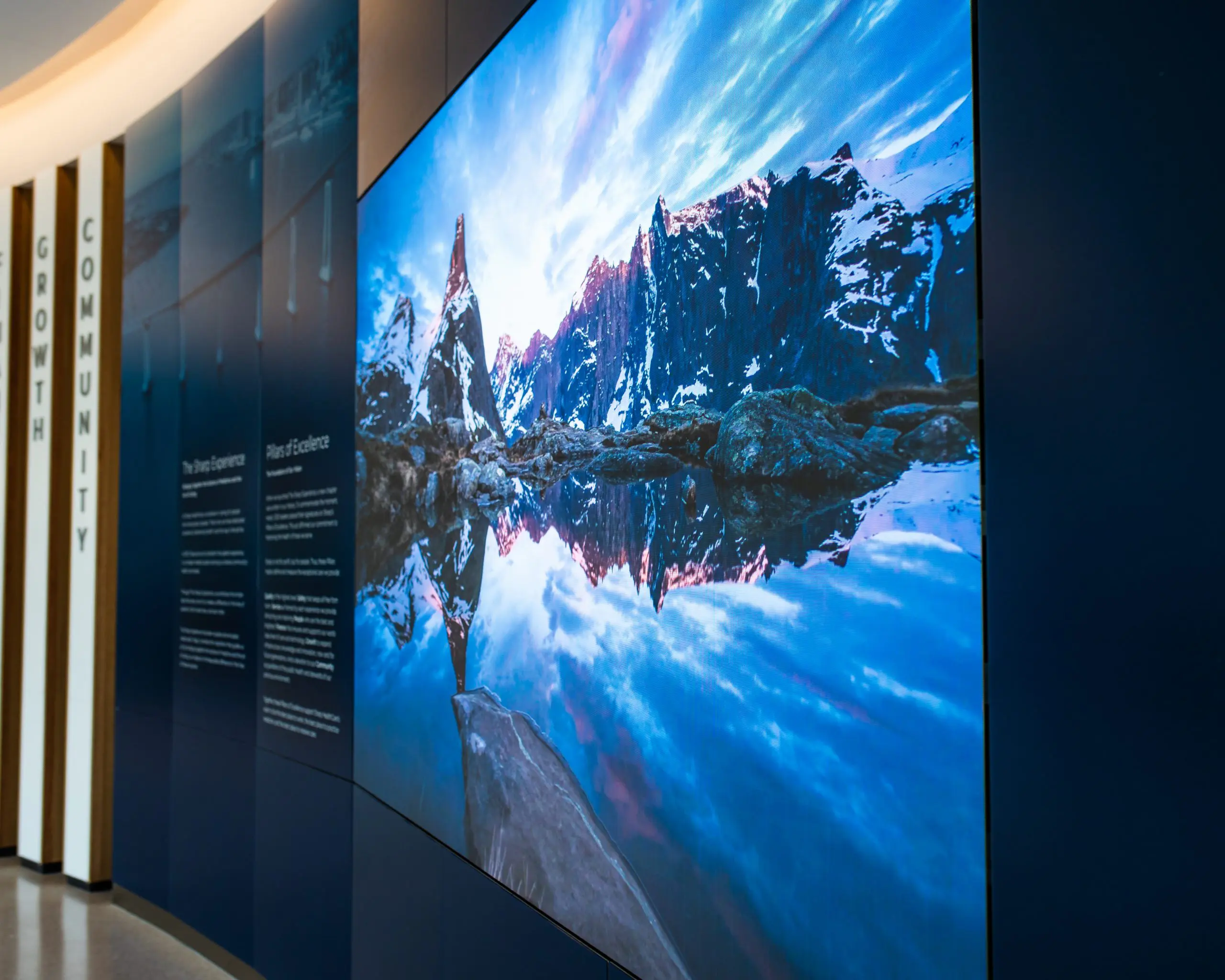 Corporate lobby LED display