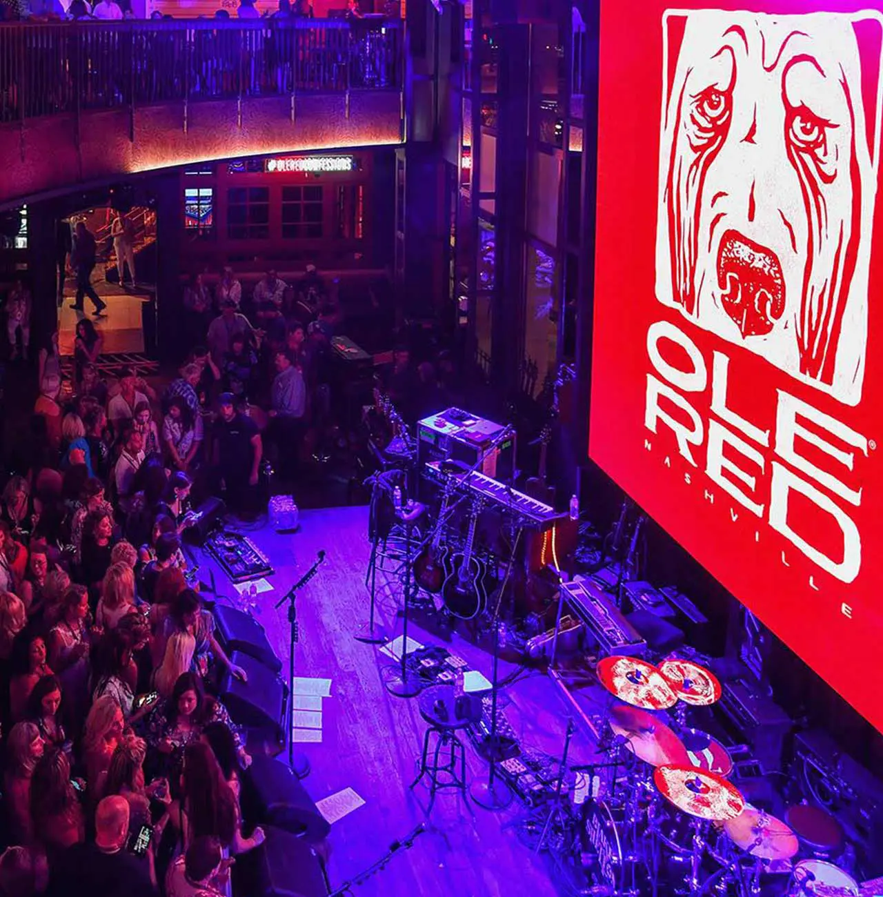 Ole Red Bar LED signage Nashville Tennessee