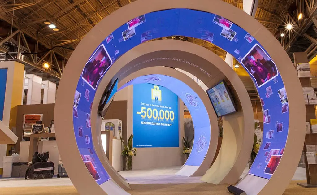 Trade show LED booth display